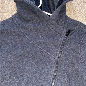 Fleece lined zip up hoodie